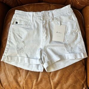 Women’s White Denim KanCan Shorts